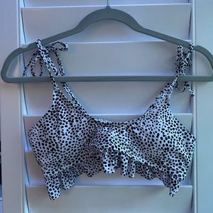 DALMATIAN PRINT SIZE MED. BIKINI TOP!!!